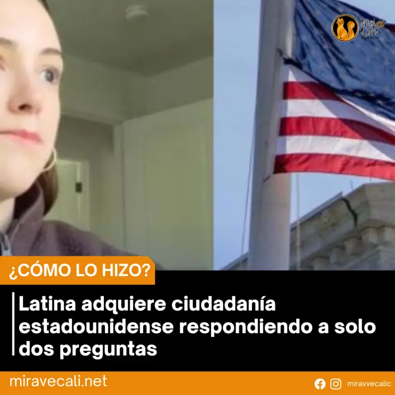 Latina adquiere ciudadanía estadounidense respondiendo a solo dos preguntas